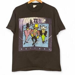 Vintage 90s zz top antenna tour tee shirt